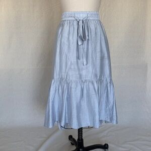 Club Monaco Light Blue A-Line Skirt
